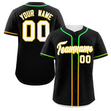 Custom Classic Style Personalized Gradient Ribbed Design Button Down Short Sleeve Sports Uniforms For Adults