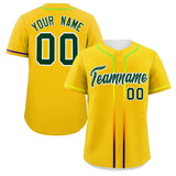 Custom Classic Style Personalized Gradient Ribbed Design Button Down Short Sleeve Sports Uniforms For Adults
