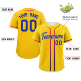 Custom Classic Style Personalized Gradient Ribbed Design Button Down Baseball Jersey Active Game Team Shirt 