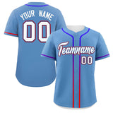 Custom Classic Style Personalized Gradient Ribbed Design Button Down Baseball Jersey Active Game Team Shirt 