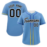 Custom Classic Style Personalized Gradient Ribbed Design Button Down Short Sleeve Sports Uniforms For Adults