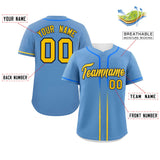 Custom Classic Style Personalized Gradient Ribbed Design Button Down Training Wear Sports Jerseys For Adults