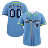 Custom Classic Style Personalized Gradient Ribbed Design Button Down Hip Hop Baseball Shirts Streetwear For Adults Boys
