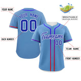 Custom Classic Style Personalized Gradient Ribbed Design Button Down Hip Hop Baseball Shirts Streetwear For Adults Boys