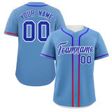 Custom Classic Style Personalized Gradient Ribbed Design Button Down Hip Hop Baseball Shirts Streetwear For Adults Boys