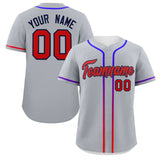 Custom Classic Style Personalized Gradient Ribbed Design Button Down Short Sleeve Sports Uniforms For Adults