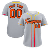Custom Classic Style Personalized Gradient Ribbed Design Button Down Short Sleeve Sports Uniforms For Adults