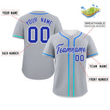 Custom Classic Style Personalized Gradient Ribbed Design Button Down Training Wear Sports Jerseys For Adults