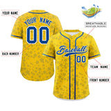 Custom Authentic Personalized Star Graffiti Pattern Baseball Jersey