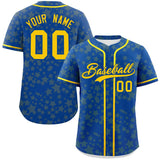 Custom Authentic Personalized Star Graffiti Pattern Baseball Jersey