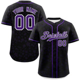 Custom Authentic Personalized Star Graffiti Pattern Baseball Jersey