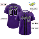 Custom Authentic Personalized Star Graffiti Pattern Baseball Jersey