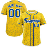 Custom Personalized Star Graffiti Pattern Authentic Baseball Jersey