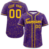 Custom Personalized Star Graffiti Pattern Authentic Baseball Jersey