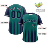 Custom Raglan Sleeves Special style Gradient Thick Stripe Authentic Baseball Jersey