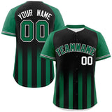 Custom Raglan Sleeves Special style Gradient Thick Stripe Authentic Baseball Jersey