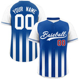 Custom for Adults Raglan Sleeves Gradient Thick Stripe Authentic Baseball Jersey