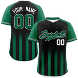 Custom Special style Raglan Sleeves Gradient Thick Stripe Authentic Baseball Jersey