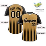 Custom Raglan Sleeves Gradient Thick Stripe for Men/Women Authentic Baseball Jersey