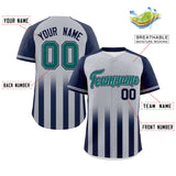 Custom Raglan Sleeves Gradient Thick Stripe Special style Authentic Baseball Jersey