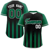 Custom Raglan Sleeves Gradient Thick Stripe Special style Authentic Baseball Jersey