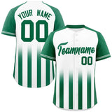 Custom Raglan Sleeves Gradient Thick Stripe Classic Style Authentic Baseball Jersey