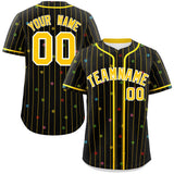 Custom Logo for Men Stripe Fashion Personalized Star Pattern Authentic Baseball Jersey