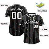 Custom Stripe Fashion Personalized Logo Star Pattern Authentic Baseball Jersey