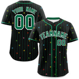 Custom Stripe Fashion Personalized Your Style Star Pattern Authentic Baseball Jersey