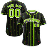 Custom Stripe Fashion Personalized Logo for Men Star Pattern Authentic Baseball Jersey