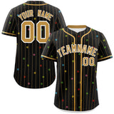 Custom Stripe Fashion Personalized Name/Number Star Pattern Authentic Baseball Jersey