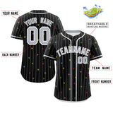 Custom Stripe Fashion Personalized Logo Star Pattern Authentic Baseball Jersey