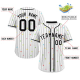 Custom Logo for Men Stripe Fashion Personalized Star Pattern Authentic Baseball Jersey