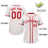 Custom Stripe Fashion Personalized Logo Star Pattern Authentic Baseball Jersey