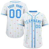 Custom Stripe Fashion Personalized Jersey for Men Star Pattern Authentic Baseball Jersey