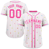 Custom Stripe Fashion Personalized Logo for Men Star Pattern Authentic Baseball Jersey