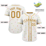 Custom Stripe Fashion Personalized Name/Number Star Pattern Authentic Baseball Jersey