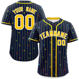 Custom Stripe Fashion Personalized Classic Style Star Pattern Authentic Baseball Jersey