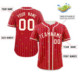 Custom Stripe Fashion Personalized Classic Style Star Pattern Authentic Baseball Jersey