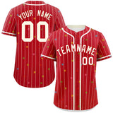 Custom Stripe Fashion Personalized Classic Style Star Pattern Authentic Baseball Jersey