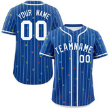 Custom Stripe Fashion Personalized Classic Style Star Pattern Authentic Baseball Jersey