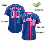 Custom Stripe Fashion Personalized Big Size Star Pattern Authentic Baseball Jersey