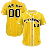 Custom Logo for Men Stripe Fashion Personalized Star Pattern Authentic Baseball Jersey