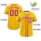 Custom Stripe Fashion Personalized Logo Star Pattern Authentic Baseball Jersey