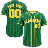 Custom Stripe Fashion Personalized Classic Style Star Pattern Authentic Baseball Jersey