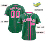 Custom Stripe Fashion Personalized Your Style Star Pattern Authentic Baseball Jersey