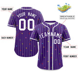 Custom Stripe Fashion Personalized Jersey for Adult Star Pattern Authentic Baseball Jersey