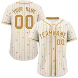 Custom Stripe Fashion Personalized Big Size Star Pattern Authentic Baseball Jersey