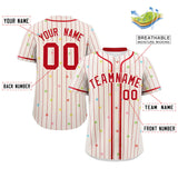 Custom Stripe Fashion Personalized Big Size Star Pattern Authentic Baseball Jersey