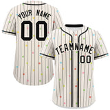 Custom Stripe Fashion Personalized Special style Star Pattern Authentic Baseball Jersey